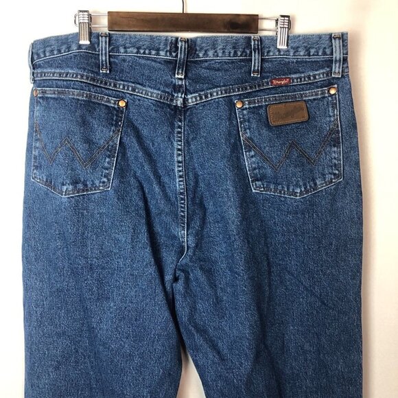 Wrangler Medium Wash 31 Relaxed Fit Cowboy Cut Denim Jeans 40 X 34 - Picture 6 of 9